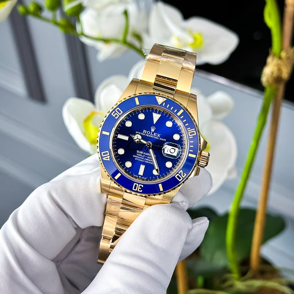 Rolex Submariner Date 41 мм 18-каратне жовте золото Oyster Royal Blue Dial 2 1