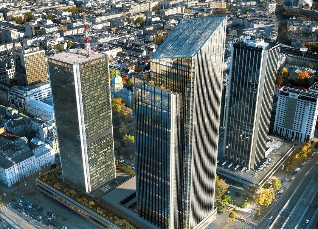 Lilium Tower у Варшаві Органічний хмарочос у підвішеному стані